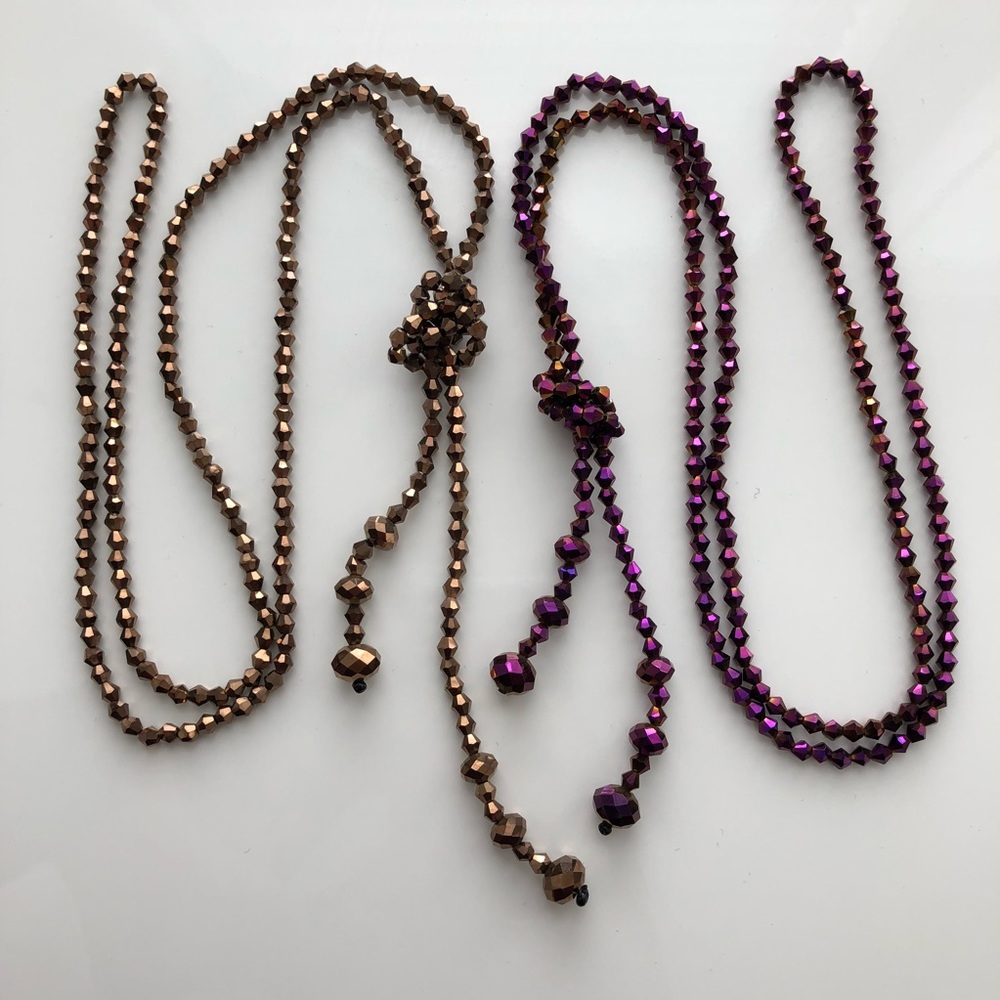 Forever 21 Beaded Knot Necklaces